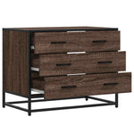 Kommode Brun Eik 70X41X56 Cm Konstruert Tre