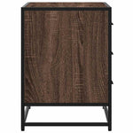 Kommode Brun Eik 70X41X56 Cm Konstruert Tre