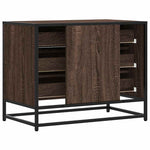 Kommode Brun Eik 70X41X56 Cm Konstruert Tre