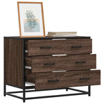 Kommode Brun Eik 70X41X56 Cm Konstruert Tre