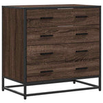 Kommode Brun Eik 70X41X70 Cm Konstruert Tre