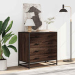 Kommode Brun Eik 70X41X70 Cm Konstruert Tre