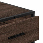 Kommode Brun Eik 70X41X70 Cm Konstruert Tre