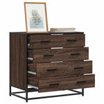 Kommode Brun Eik 70X41X70 Cm Konstruert Tre