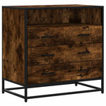 Kommode Røkt Eik 70X41X70 Cm Konstruert Tre