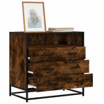 Kommode Røkt Eik 70X41X70 Cm Konstruert Tre