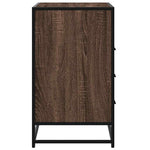 Kommode Brun Eik 70X41X70 Cm Konstruert Tre