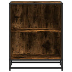 Bokhylle Røkt Eik 60X35X76 Cm Konstruert Tre