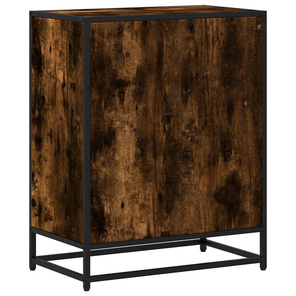 Bokhylle Røkt Eik 60X35X76 Cm Konstruert Tre