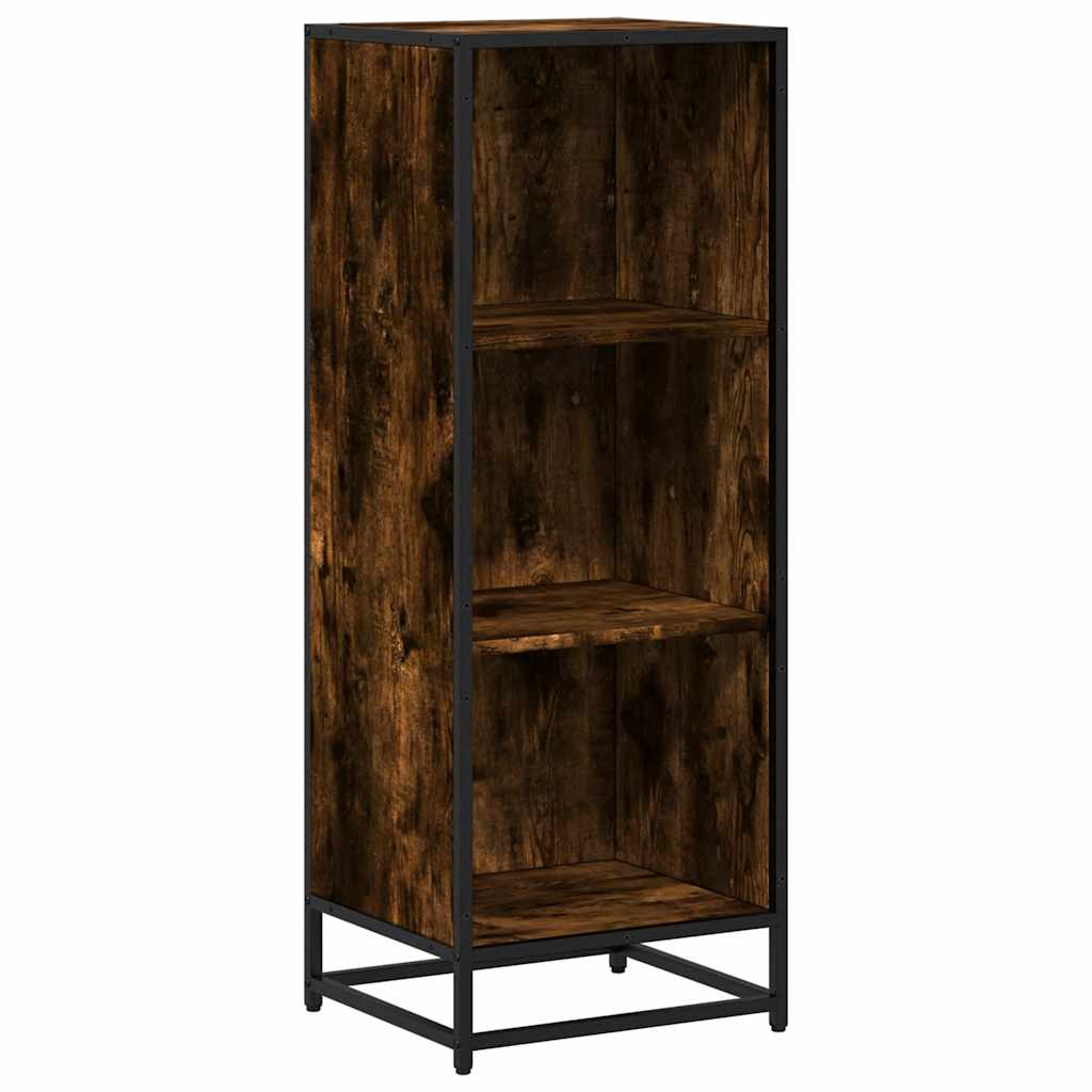 Bokhylle Røkt Eik 40X35X107,5 Cm Konstruert Tre