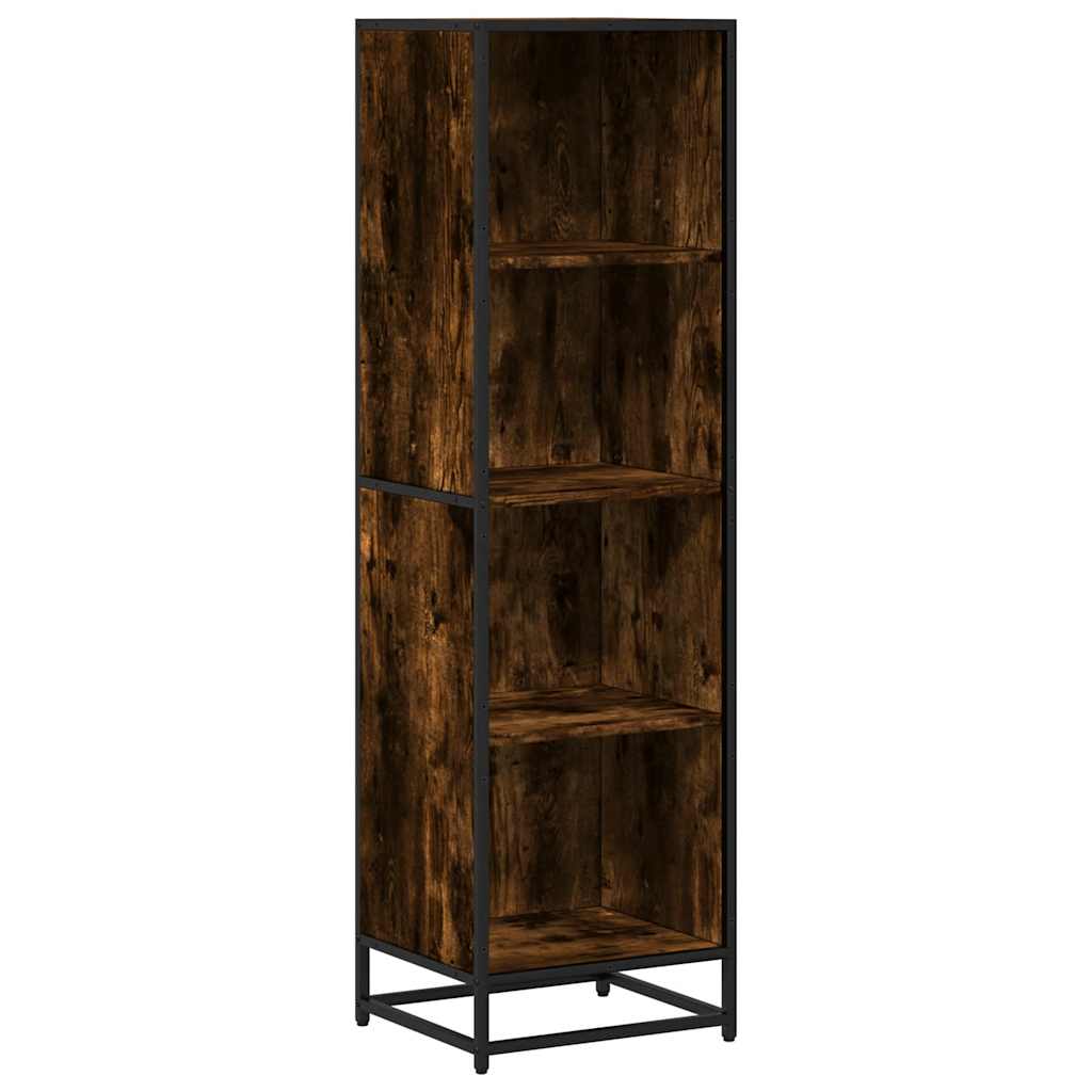 Bokhylle Røkt Eik 40X35X139 Cm Konstruert Tre