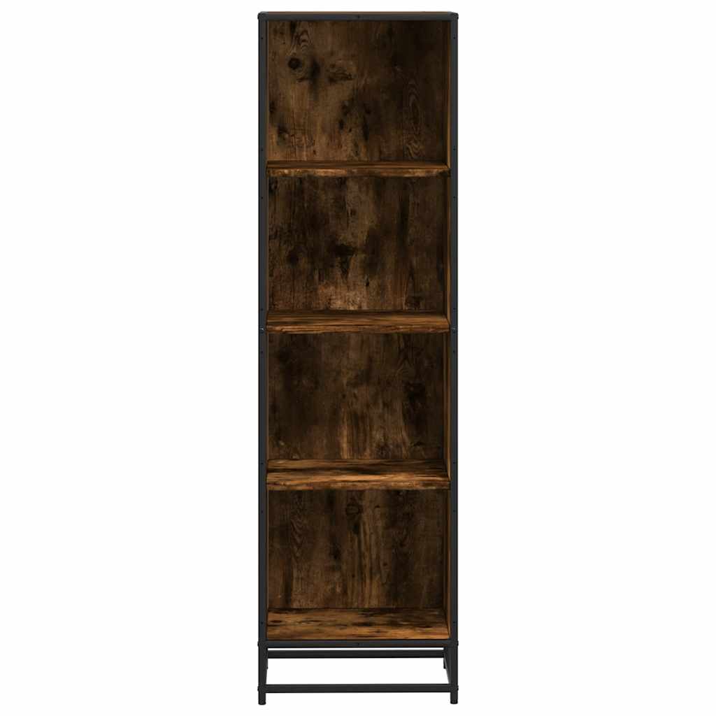 Bokhylle Røkt Eik 40X35X139 Cm Konstruert Tre