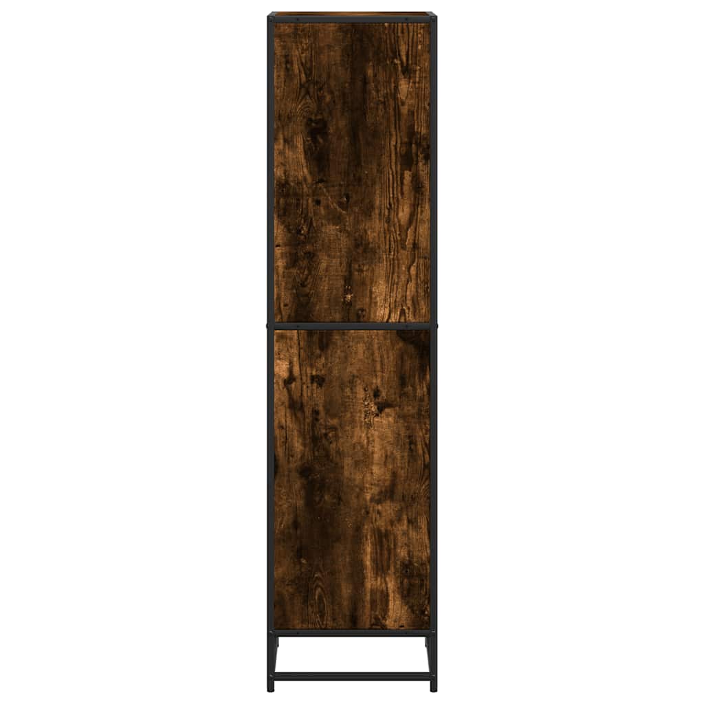 Bokhylle Røkt Eik 40X35X139 Cm Konstruert Tre