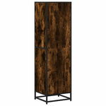 Bokhylle Røkt Eik 40X35X139 Cm Konstruert Tre