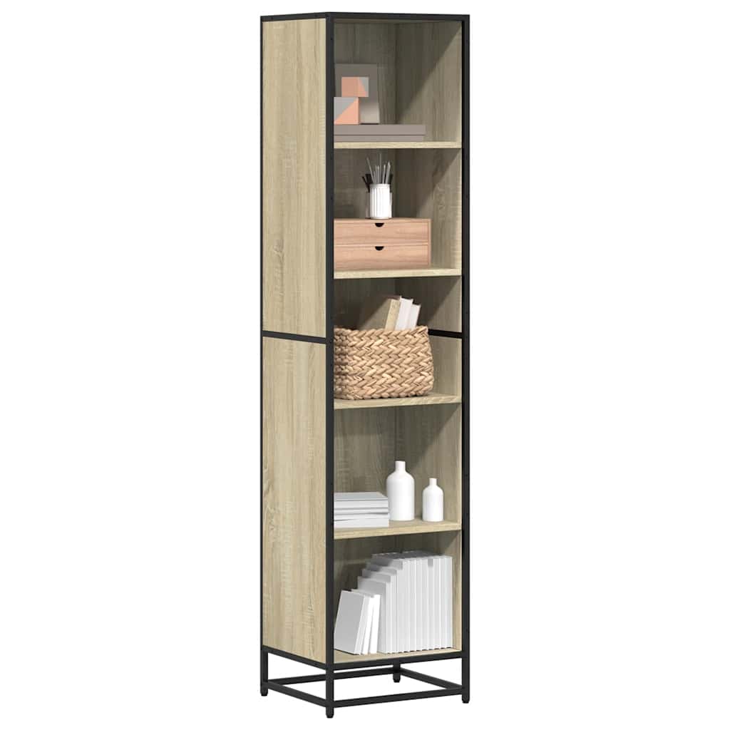 Bokhylle Sonoma Eik 40X35X170,5 Cm Konstruert Tre