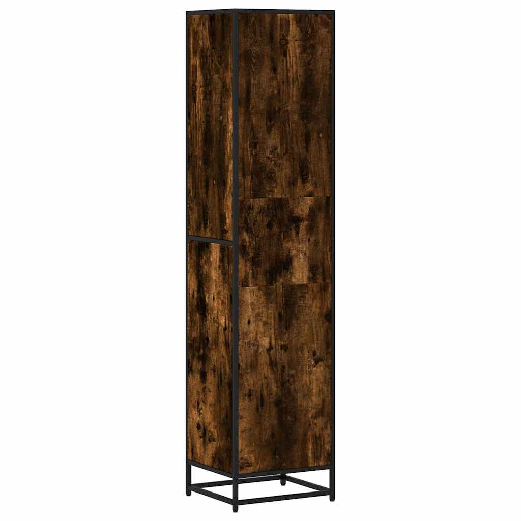 Bokhylle Røkt Eik 40X35X170,5 Cm Konstruert Tre