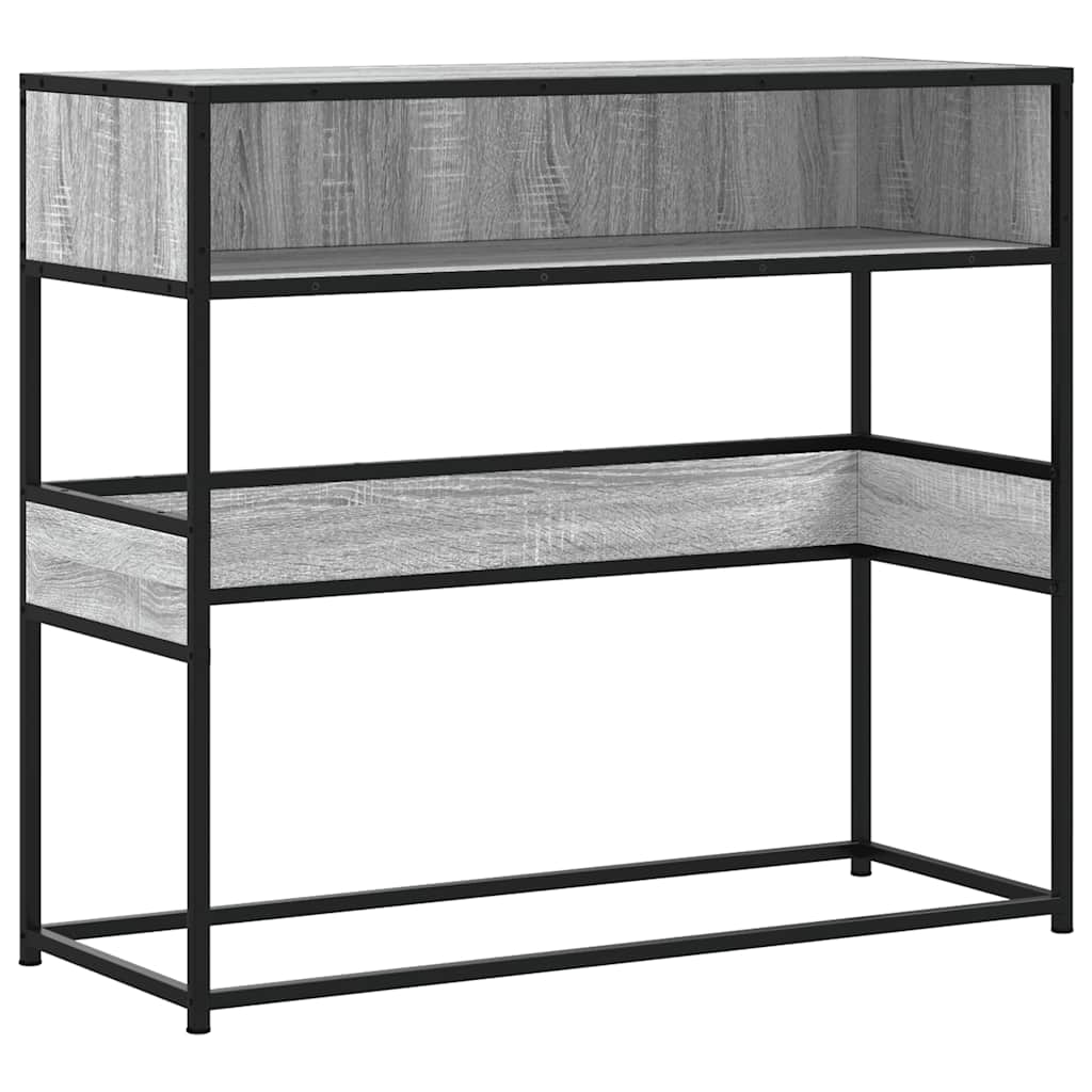 Konsollbord Grå Sonoma 90X35X80 Cm Konstruert Tre