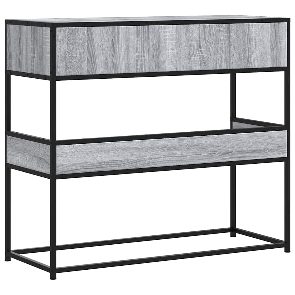 Konsollbord Grå Sonoma 90X35X80 Cm Konstruert Tre