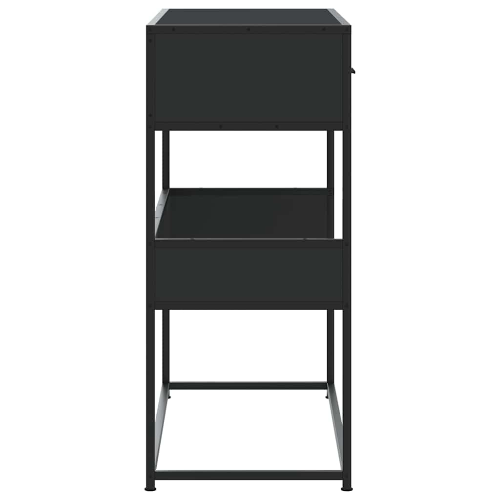 Konsollbord Svart 90X35X80 Cm Konstruert Tre