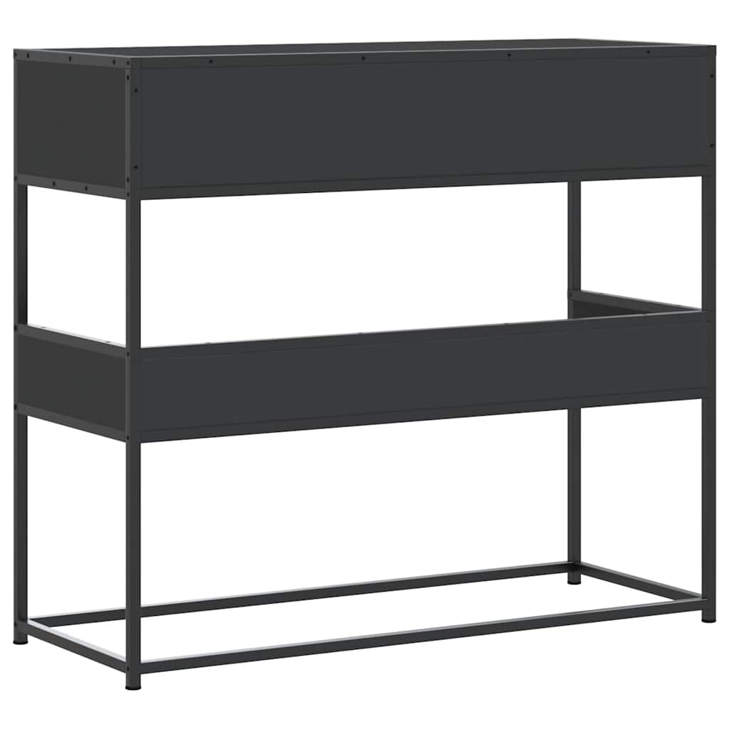Konsollbord Svart 90X35X80 Cm Konstruert Tre