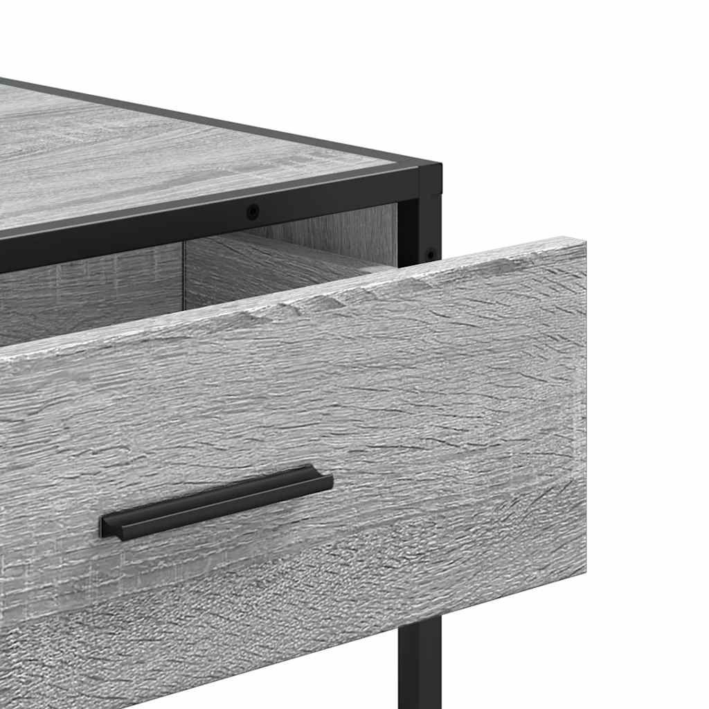 Konsollbord Grå Sonoma 90X35X80 Cm Konstruert Tre