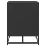 Skobenk Svart 100X40X53,5 Cm Konstruert Tre Og Metall