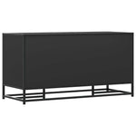 Skobenk Svart 100X40X53,5 Cm Konstruert Tre Og Metall