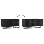 Skobenk Svart 100X40X53,5 Cm Konstruert Tre Og Metall