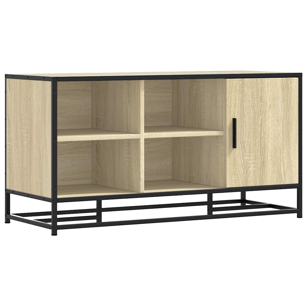 Skobenk Sonoma Eik 100X40X53,5 Cm Konstruert Tre Og Metall