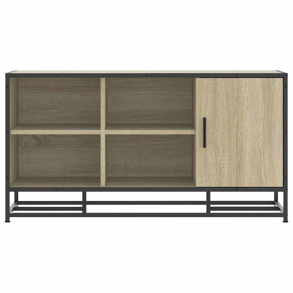 Skobenk Sonoma Eik 100X40X53,5 Cm Konstruert Tre Og Metall