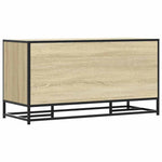 Skobenk Sonoma Eik 100X40X53,5 Cm Konstruert Tre Og Metall