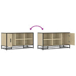 Skobenk Sonoma Eik 100X40X53,5 Cm Konstruert Tre Og Metall
