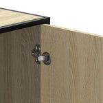 Skobenk Sonoma Eik 100X40X53,5 Cm Konstruert Tre Og Metall