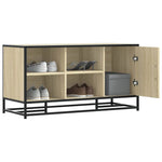 Skobenk Sonoma Eik 100X40X53,5 Cm Konstruert Tre Og Metall