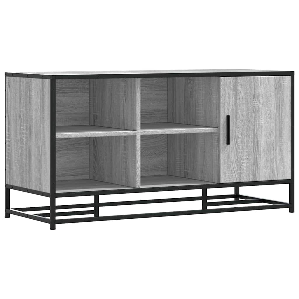 Skobenk Grå Sonoma 100X40X53,5 Cm Konstruert Tre Og Metall
