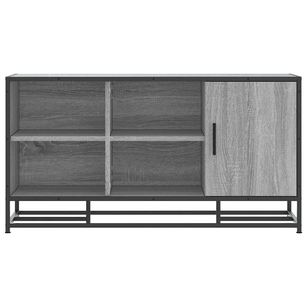 Skobenk Grå Sonoma 100X40X53,5 Cm Konstruert Tre Og Metall