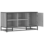 Skobenk Grå Sonoma 100X40X53,5 Cm Konstruert Tre Og Metall
