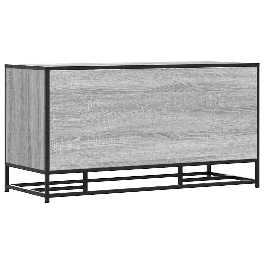 Skobenk Grå Sonoma 100X40X53,5 Cm Konstruert Tre Og Metall