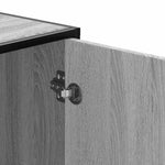 Skobenk Grå Sonoma 100X40X53,5 Cm Konstruert Tre Og Metall