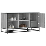 Skobenk Grå Sonoma 100X40X53,5 Cm Konstruert Tre Og Metall