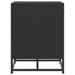 Skobenk Svart 60X40X53,5 Cm Konstruert Tre Og Metall