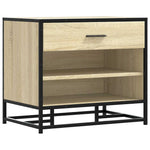 Skobenk Sonoma Eik 60X40X53,5 Cm Konstruert Tre Og Metall