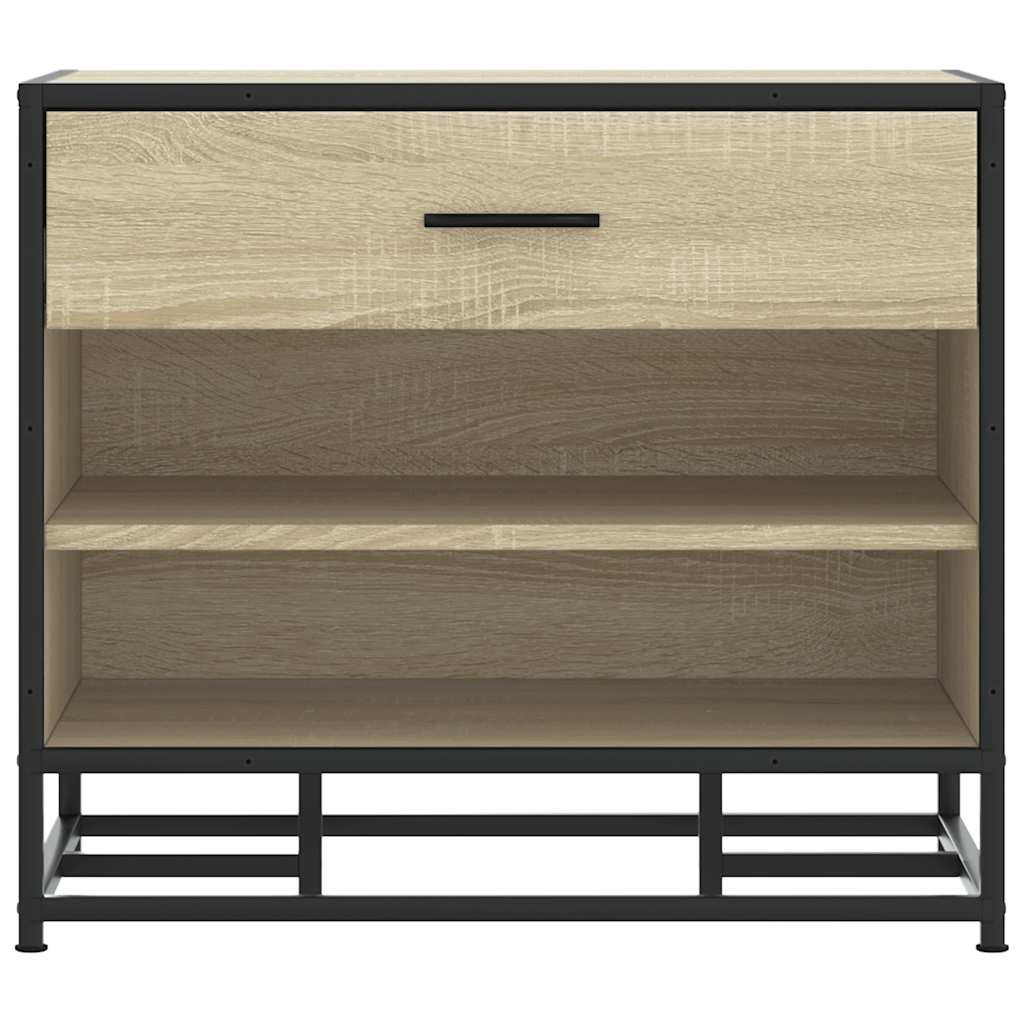 Skobenk Sonoma Eik 60X40X53,5 Cm Konstruert Tre Og Metall