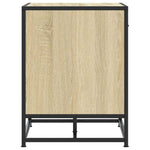 Skobenk Sonoma Eik 60X40X53,5 Cm Konstruert Tre Og Metall