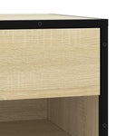 Skobenk Sonoma Eik 60X40X53,5 Cm Konstruert Tre Og Metall