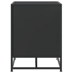 Skobenk Svart 80X40X53,5 Cm Konstruert Tre Og Metall