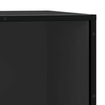 Skobenk Svart 80X40X53,5 Cm Konstruert Tre Og Metall