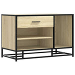 Skobenk Sonoma Eik 80X40X53,5 Cm Konstruert Tre Og Metall