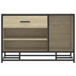 Skobenk Sonoma Eik 80X40X53,5 Cm Konstruert Tre Og Metall