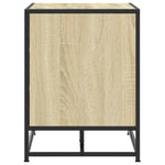 Skobenk Sonoma Eik 80X40X53,5 Cm Konstruert Tre Og Metall